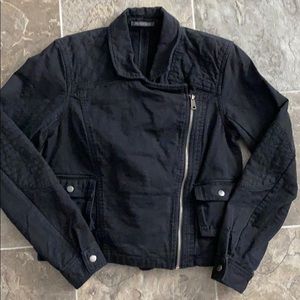 Michael Stars Crop Motorcycle Jacket